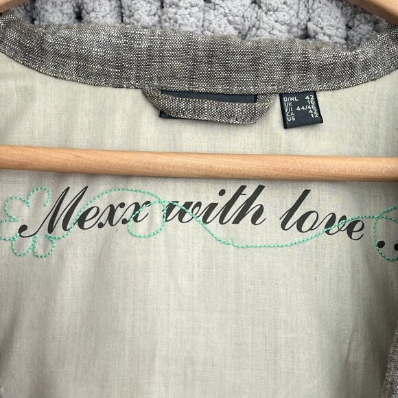 Mexx Light Brown Linen Blend Utility Jacket – Size 12 - Picture 12 of 14